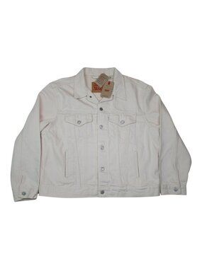 Levis Ex-Boyfriend Trucker Denim Jacket XL 100% Cotton Off-White Original Women